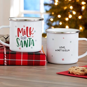 Milk for Santa Personalized Christmas Camping Mug - 25845