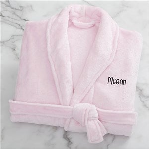 Classic Comfort Personalized Luxury Fleece Robe- Pink - 25874-P