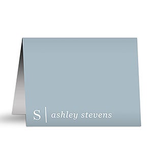 Modern Monogram Personalized Note Cards - 25883