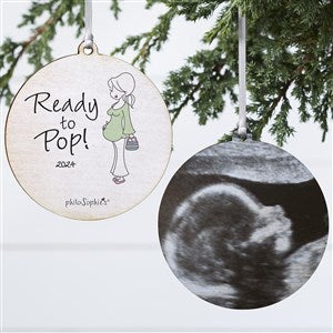 philoSophies Ready To Pop Personalized Ornament - 2 Sided Wood - 25986-2W
