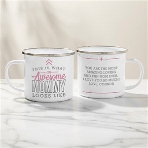 This Is What an Awesome Mom Looks Like - Personalized Camping Mug - Large - 26005-L
