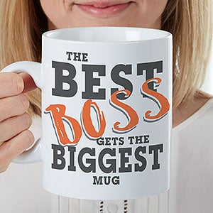 The Best Boss Personalized 30 oz. Oversized Coffee Mug - 26016