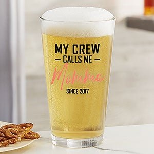 My Squad Calls Me Personalized Printed 16oz Pint Glass - 26039-G