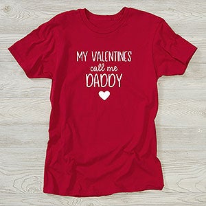 My Valentine Personalized Hanes® Adult T-Shirt For Him - 26084-AT