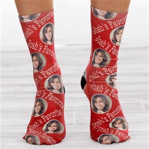 Personalized Romantic Photo Adult Socks - 26137