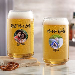 Photo Message For Her Personalized 16oz Beer Can Glass - 26156-B