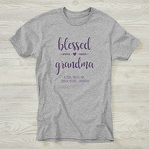 Blessed Grandma Personalized Hanes® Adult T-Shirt - 26160-AT