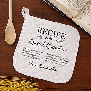 Recipe for a Special Grandma Personalized Potholder - 26179-P