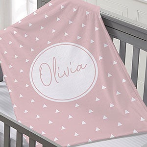 Simple & Sweet Personalized 30x40 Baby Girl Fleece Blanket - 26200-SF