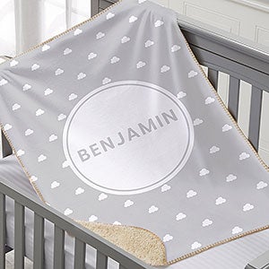 Simple and Sweet Personalized Baby 30x40 Sherpa Blanket - 26206-SS