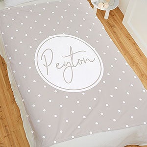 Simple and Sweet Personalized Baby 50x60 Fleece Blanket - 26206-F