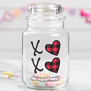 XoXo Buffalo Check by philoSophies® Personalized Candy Jar - 26218