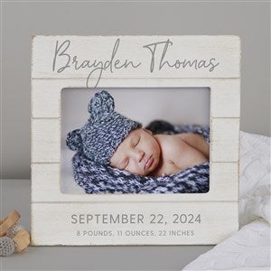 Simple  Sweet Personalized Baby Shiplap Frame 5x7 Horizontal - 26226-5x7H