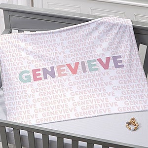 Delicate Name Personalized 30x40 Plush Fleece Baby Blanket - 26250-SF