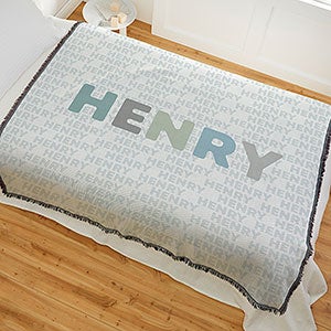 Delicate Name Personalized 56x60 Woven Throw Blanket - 26250-A