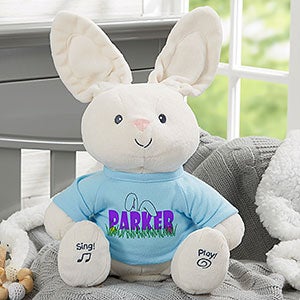 Gund® Animated Ears To You Personalized Flora Bunny- Blue - 26265-B