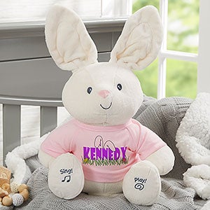 Gund® Animated Ears To You Personalized Flora Bunny- Pink - 26265-P