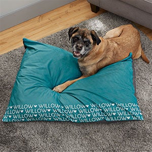 Personalized Dog Beds with Repeating Name - Large 30x40 - 26275-L