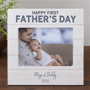First Fathers Day Personalized Shiplap Frame 5x7 Horizontal - 26280-5x7H