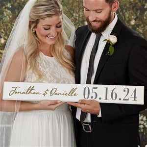 The Big Day Personalized Wooden Sign - 26545