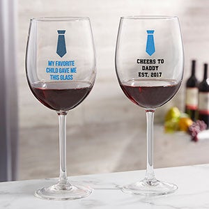 Choose Your Icon Personalized For Him Red Wine Glass - 26571-R