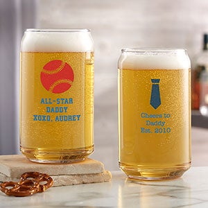 Choose Your Icon Personalized For Him 16oz Beer Can Glass - 26572-B