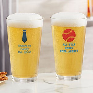 Choose Your Icon Personalized For Him 16oz Pint Glass - 26572-PG