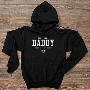 Five Star Dad Personalized Adult Hanes® Hooded Sweatshirt - 26599-BS