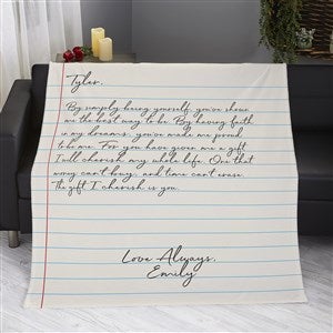 Love Letter Personalized 50x60 Lightweight Fleece Blanket - 26649-LF