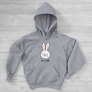 Easter Bunny Icon Personalized Hanes Youth Hooded Sweatshirt - 26650-YHS