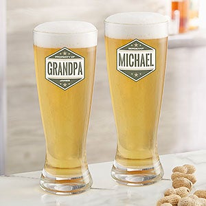 Five-Star Dad Personalized 23oz. Pilsner Glass - 26683-P