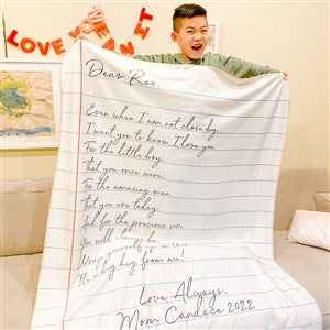 Letter To Mom Personalized 50x60 Plush Fleece Blanket