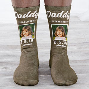 Established Personalized Photo Adult Socks- 1 Photo - 26818-1