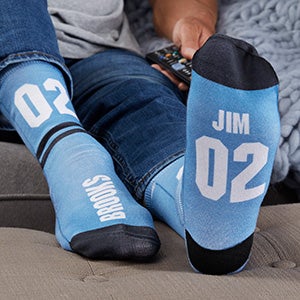 Athletic Number For Him Personalized Adult Socks - 26840