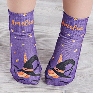 Sweet  Spooky Personalized Halloween Toddler Socks - 26893