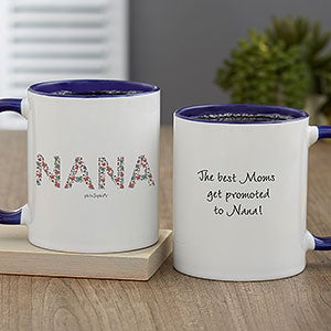 Butterfly Mom philoSophies® Personalized Coffee Mug 11 oz.- Blue - 27046-BL