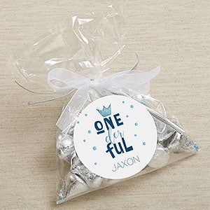 Onederful Boy First Birthday Personalized Gift Stickers - 27115