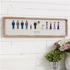 Wedding Party philoSophies® Whitewashed Barnwood Frame Wall Art - 30 x 8 - 27165-30x8