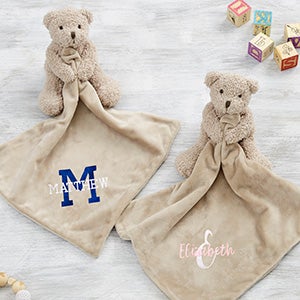 Playful Name Teddy Bear Personalized Baby Lovey