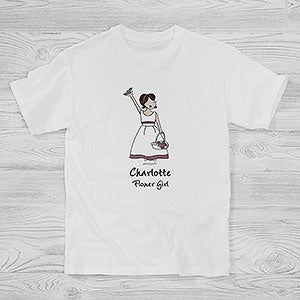 Personalized Flower Girl Kids T-Shirt by philoSophies - 27238-YCT