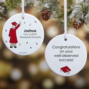 Graduation Guy philoSophies® Personalized Ornament- 2.85 Glossy - 2-Sided - 27247-2