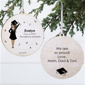 Graduation Girl philoSophies Personalized Ornament - 2 Sided Wood - 27248-2W