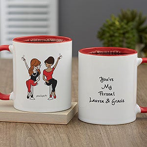 Best Friends philoSophies Personalized Coffee Mug 11 oz Red - 27250-R