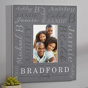 Loving Family Personalized Wall Frame - Vertical - 27284-V
