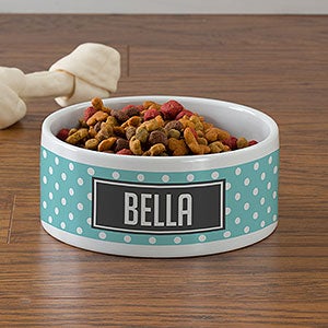 Pattern Play Personalized Dog Bowl - Large - 27286-L