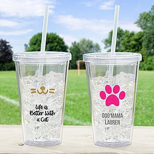 Choose Your Icon Personalized 17 oz. Pet Acrylic Insulated Tumbler - 27301