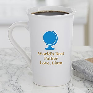 Choose Your Icon For Him Personalized Latte Mug 16oz White - 27307-U