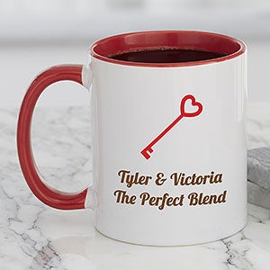 Wedding Icon Personalized Coffee Mug 11 oz Red - 27309-R