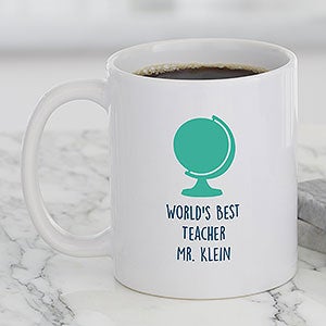Choose your Icon Personalized Teacher Coffee Mug 11 oz.- White - 27311-S