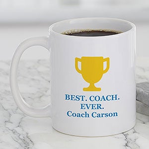 Sports Icon Personalized Coffee Mug 11 oz White - 27320-S